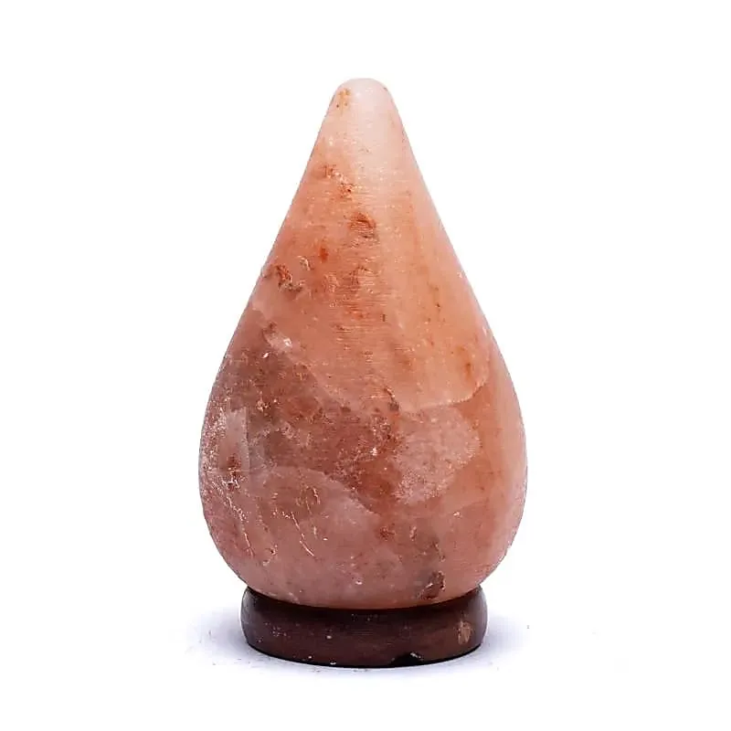 Zoutlamp druppelvorm met snoer en lamp