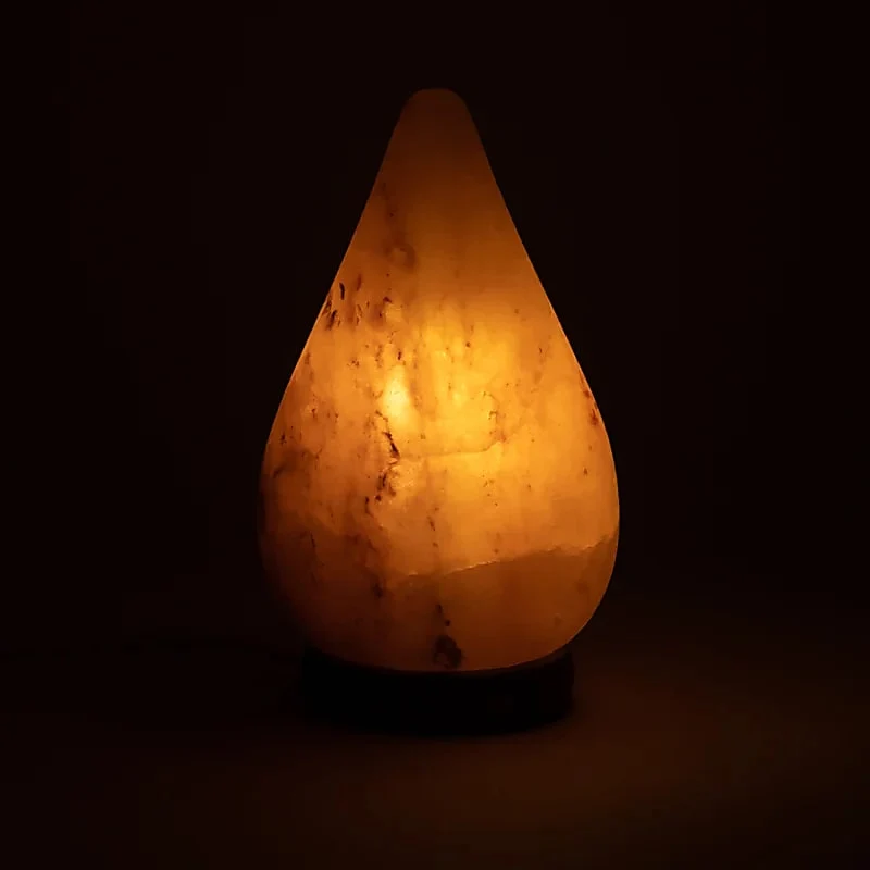 Zoutlamp druppelvorm met snoer en lamp