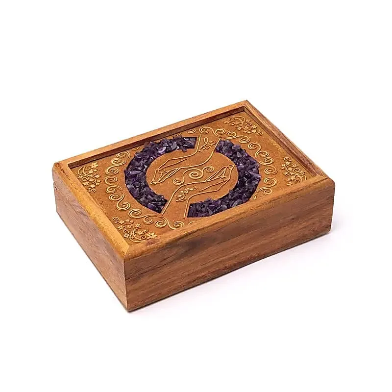 Tarot- of sieradendoos healing hands amethist