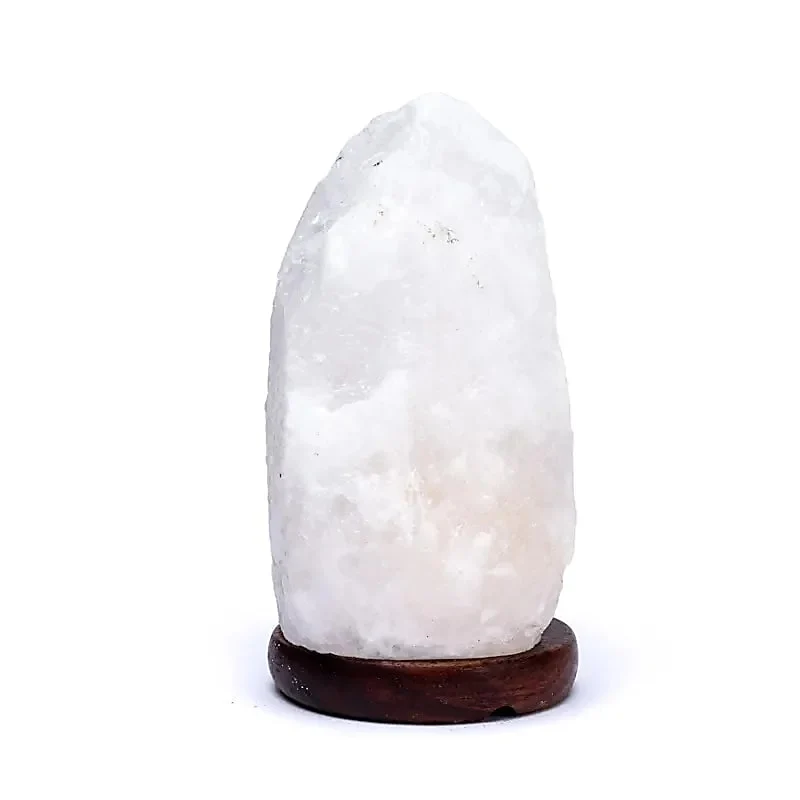 Zoutlamp wit met snoer en lamp