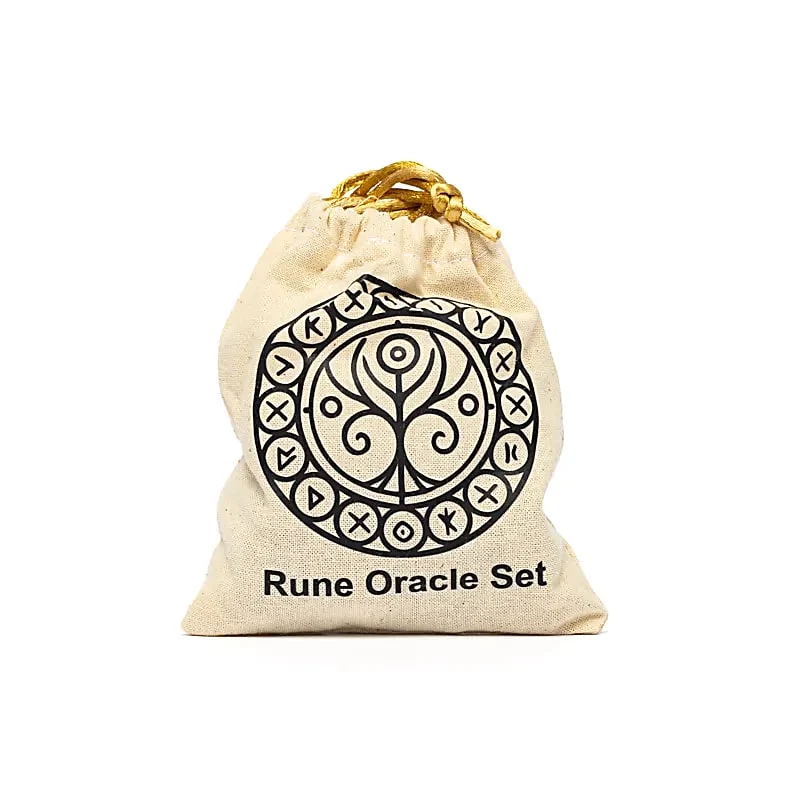 Runen orakelset 7 Chakra’s in katoenen tasje