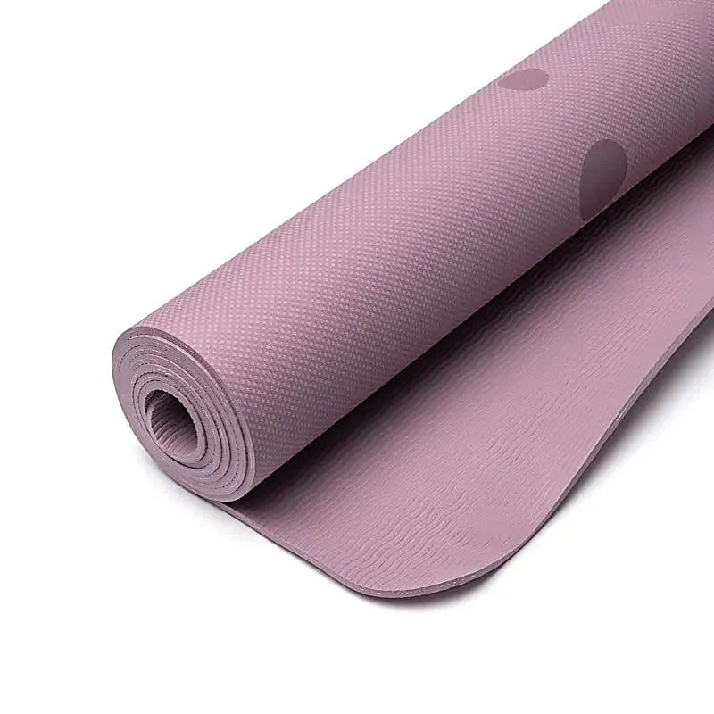 Yogi & Yogini Premium TPE yogamat Bloem des Levens lila