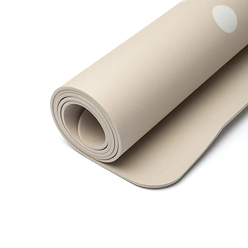 Yogi & Yogini Premium TPE Yogamat flower of life beige