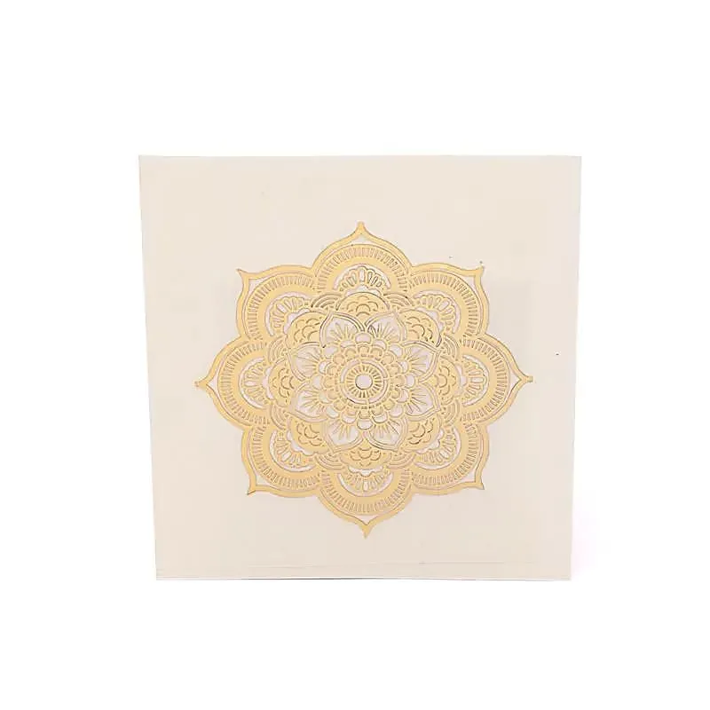 Metalen sticker Mandala goud