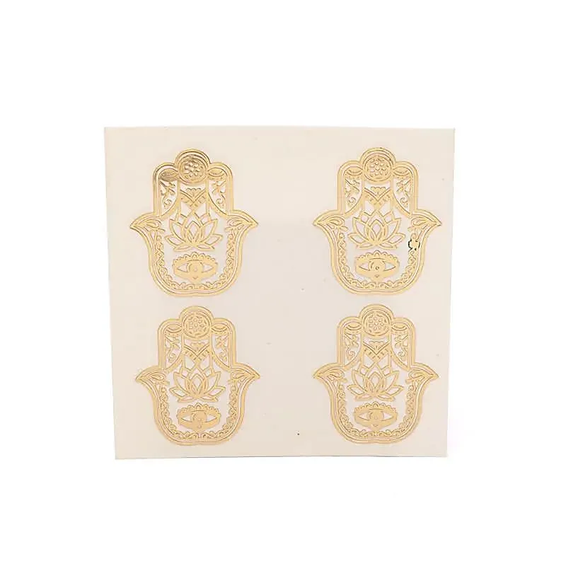 Metalen sticker Fatima's hand goud 4x