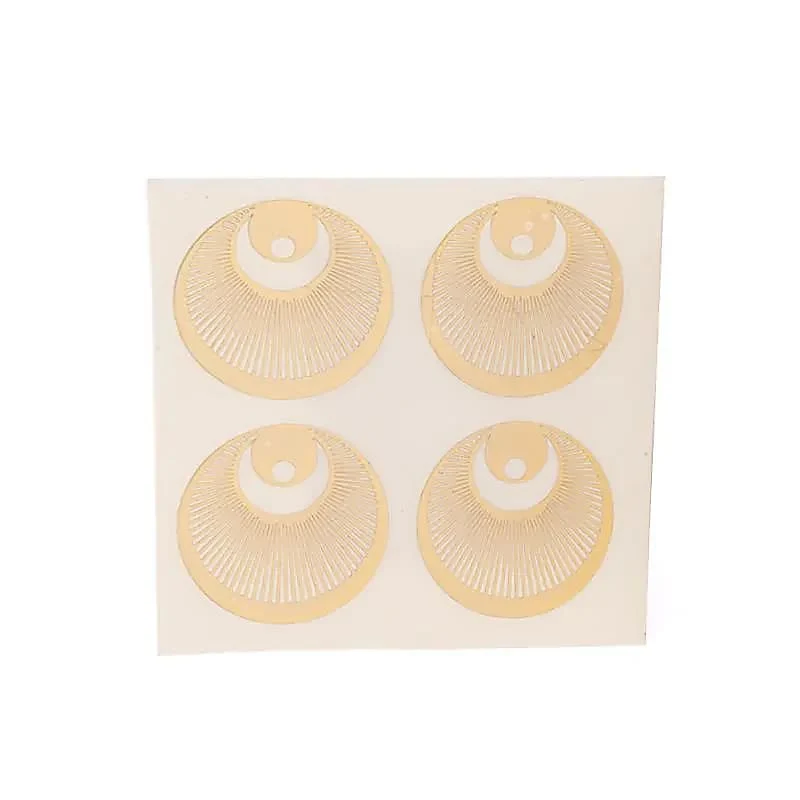 Metalen sticker Engel goud 4x