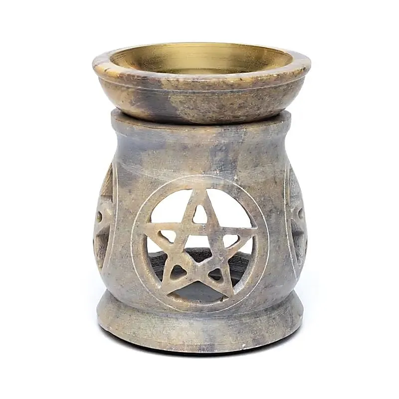 Olieverdamper pentagram zeepsteen