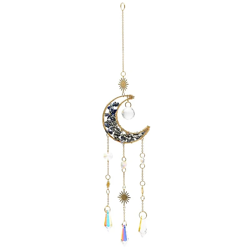 Suncatcher maan met lapis lazuli