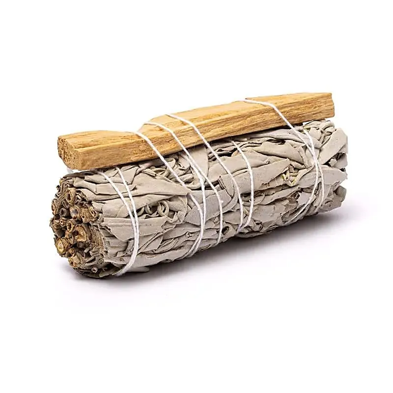 Witte salie smudge met Palo Santo set van 2