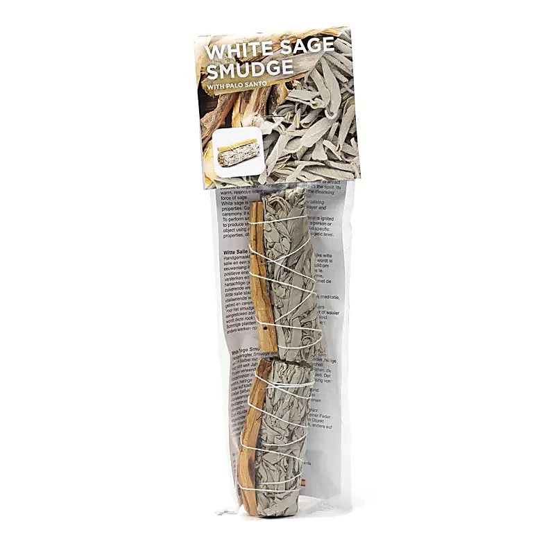 Witte salie smudge met Palo Santo set van 2