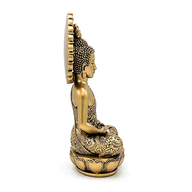 Meditatie Boeddhabeeld goudkleurig