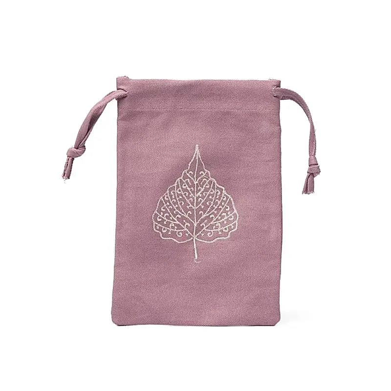 Katoenen tasje bodhiblad lila