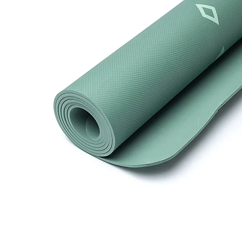 Yogi & Yogini Premium TPE yogamat levensboom groen