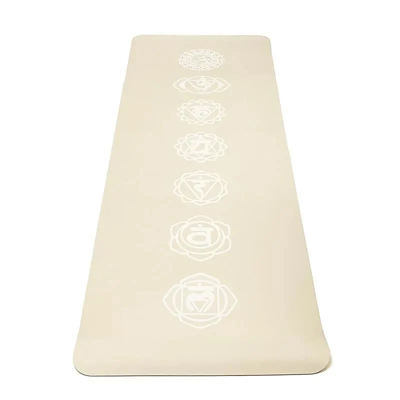 Yogi & Yogini Premium TPE yogamat chakra beige