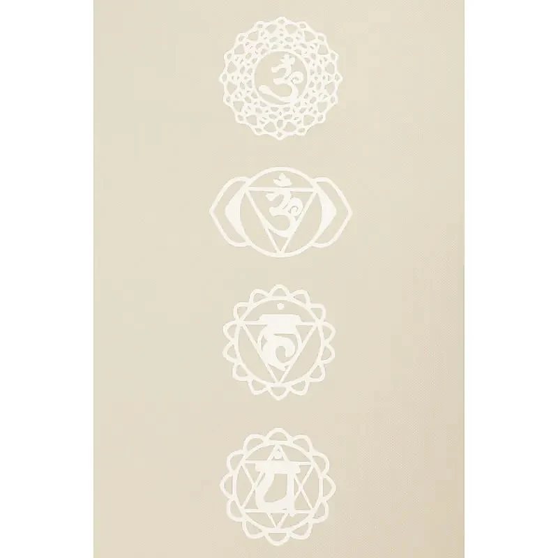 Yogi & Yogini Premium TPE yogamat chakra beige