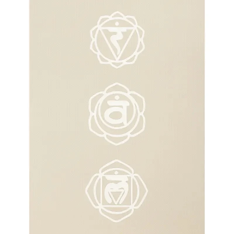 Yogi & Yogini Premium TPE yogamat chakra beige