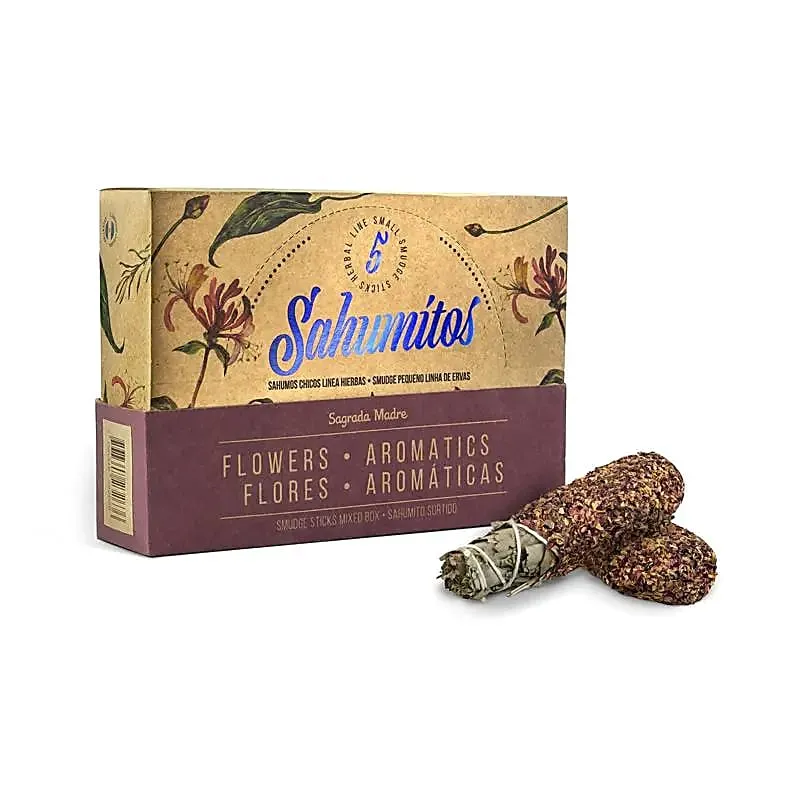 Sagrada Madre Sahumitos smudge Assorti geurige bloemen per 5 in displaydoos
