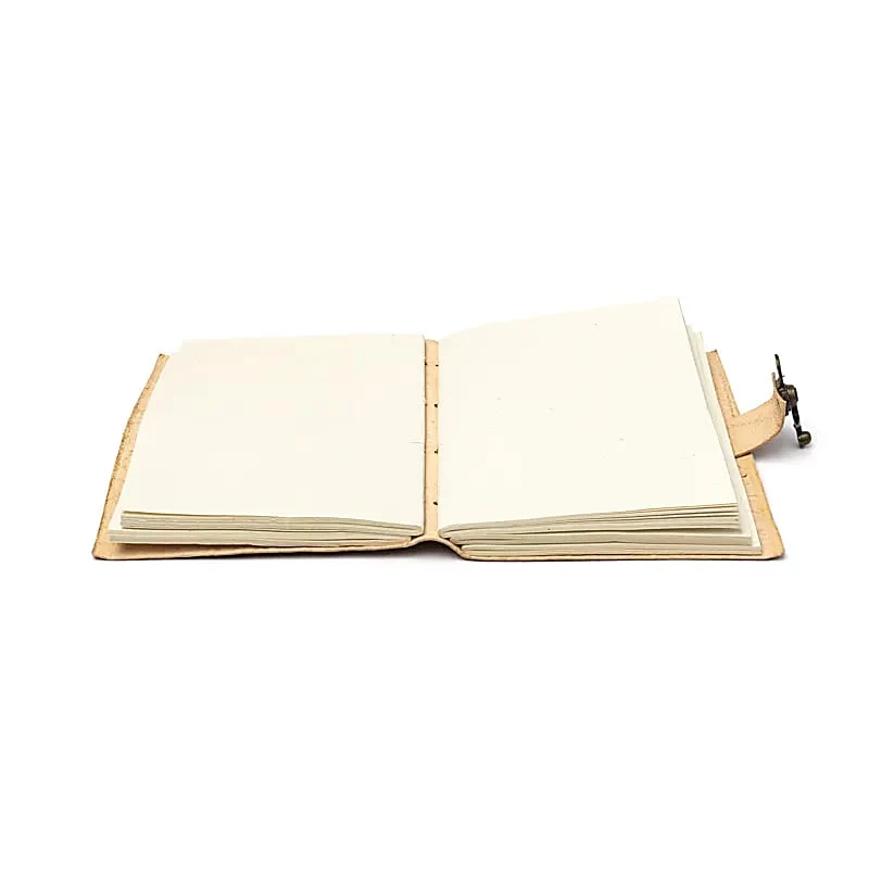 Notitieboek Bloem des Levens mandala met kunstleren omslag