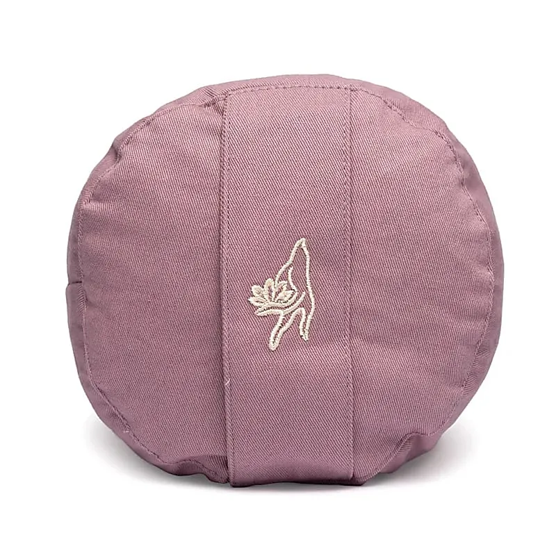 Meditatiekussen bolster lila biokatoen