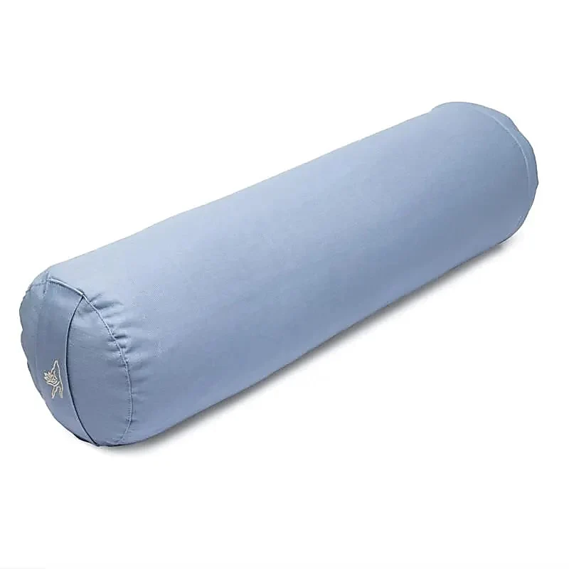 Meditatiekussen bolster blauw biokatoen