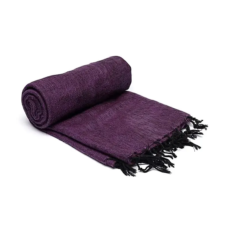 Meditatie omslagdoek paars