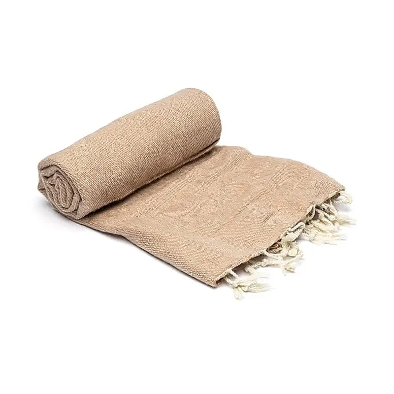 Meditatie omslagdoek beige