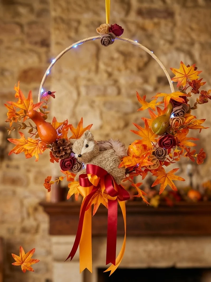 Couronne pour decoration d'automne