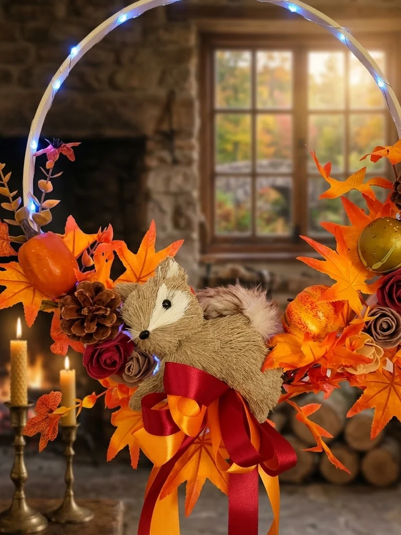 Couronne pour decoration d'automne
