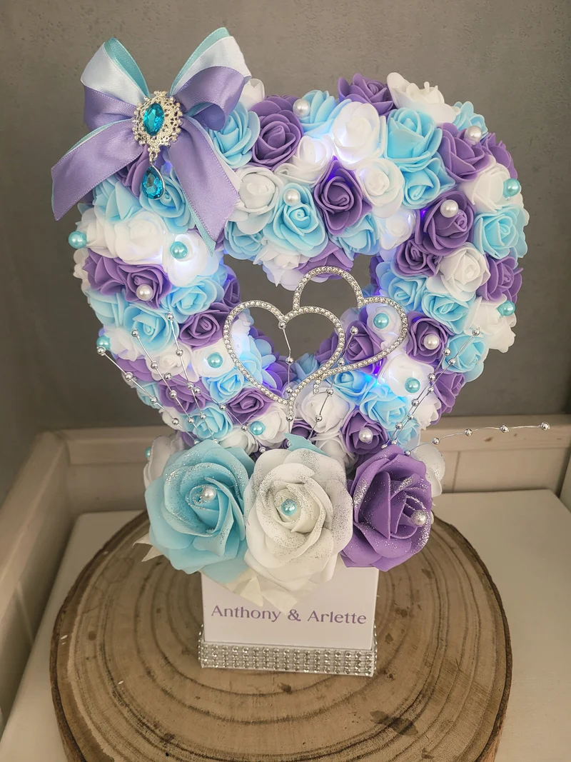 Boite a coeur avec led