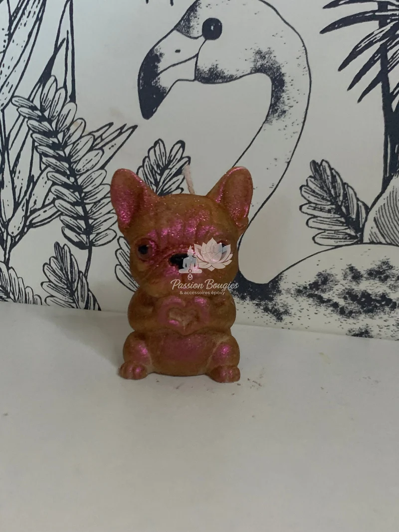 Bougie bouledogue tendresse