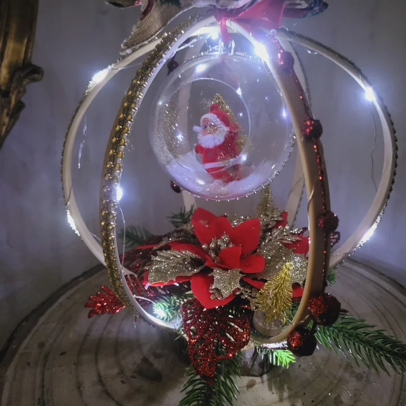 Boules de Noël sur support