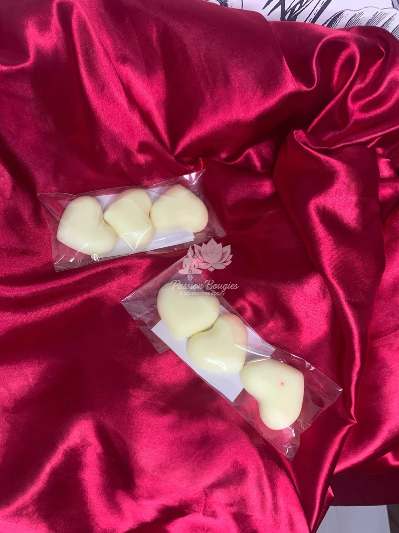 3 Fondants en cœur, parfumés à l’Ylang Ylang