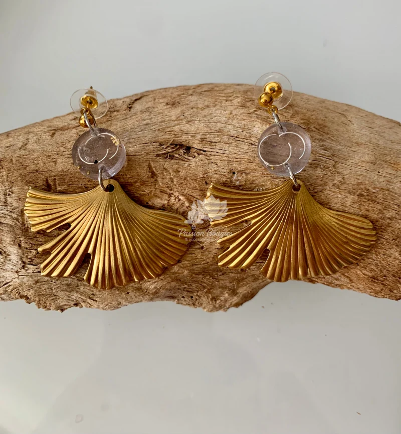 Boucles d’oreilles éventail