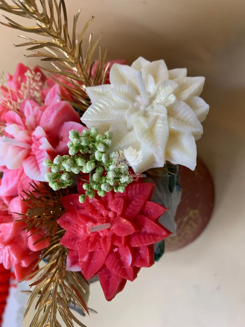 Compositions bouquet fleurs de Noël