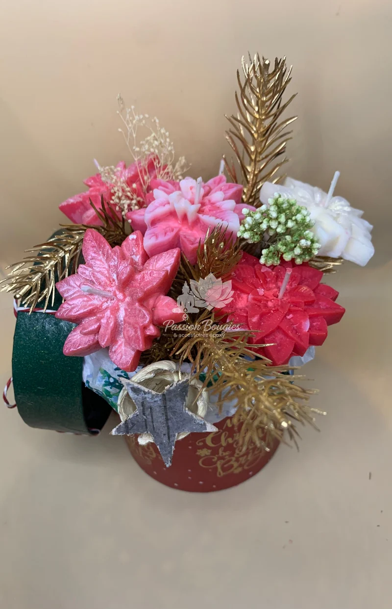 Compositions bouquet fleurs de Noël