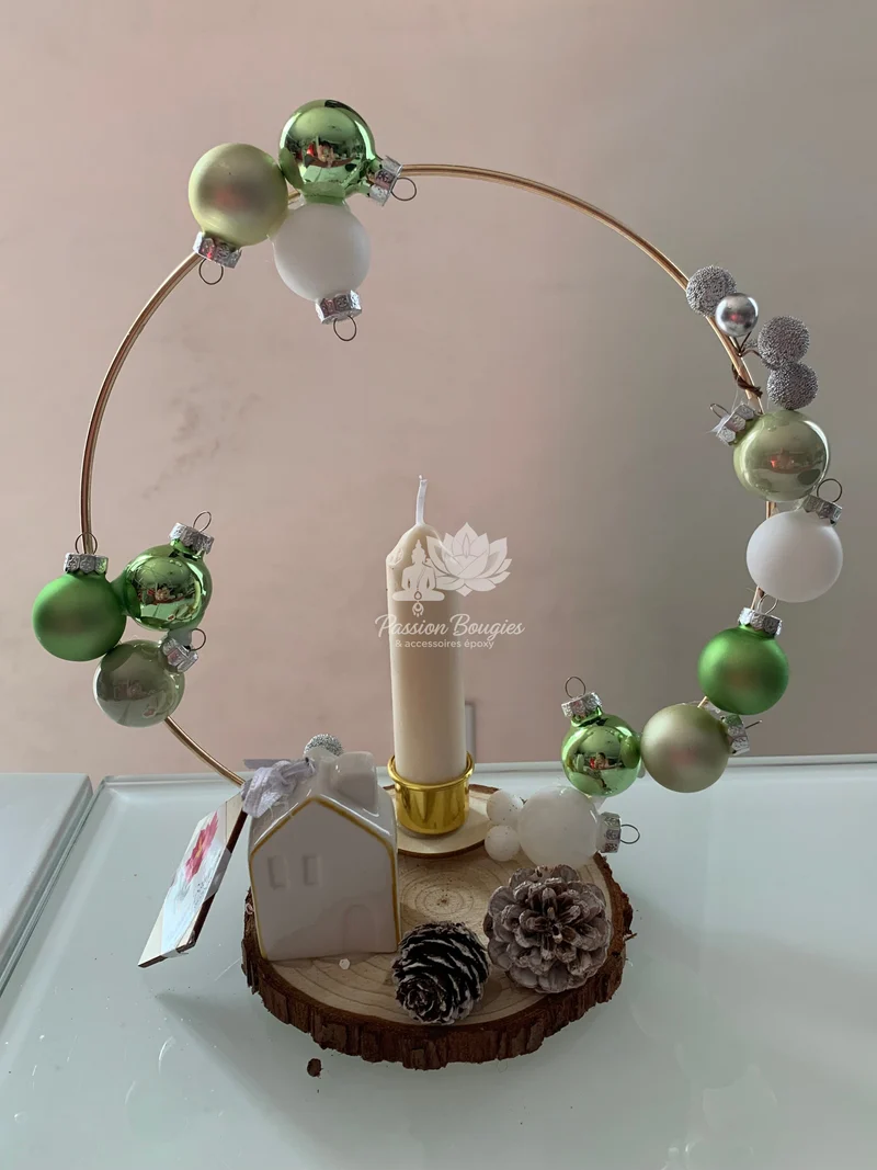 Composition bougie Noël 3