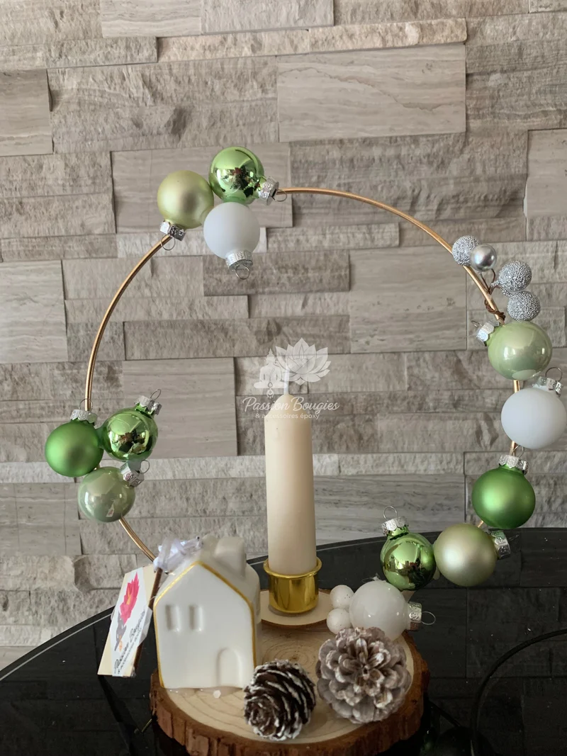 Composition bougie Noël 3