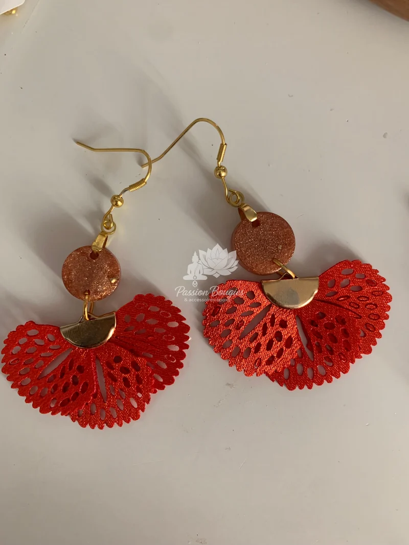 Boucles d’oreilles éventail