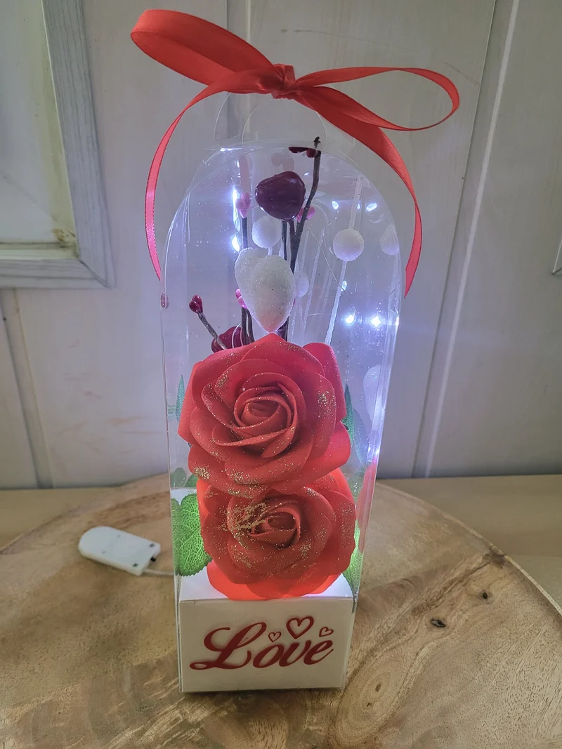 Boite saint valentin avec led