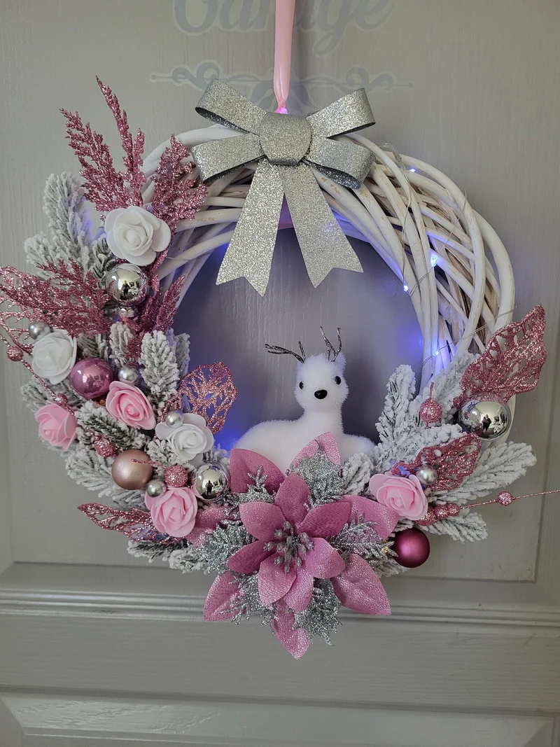 Couronne de Noël en routin