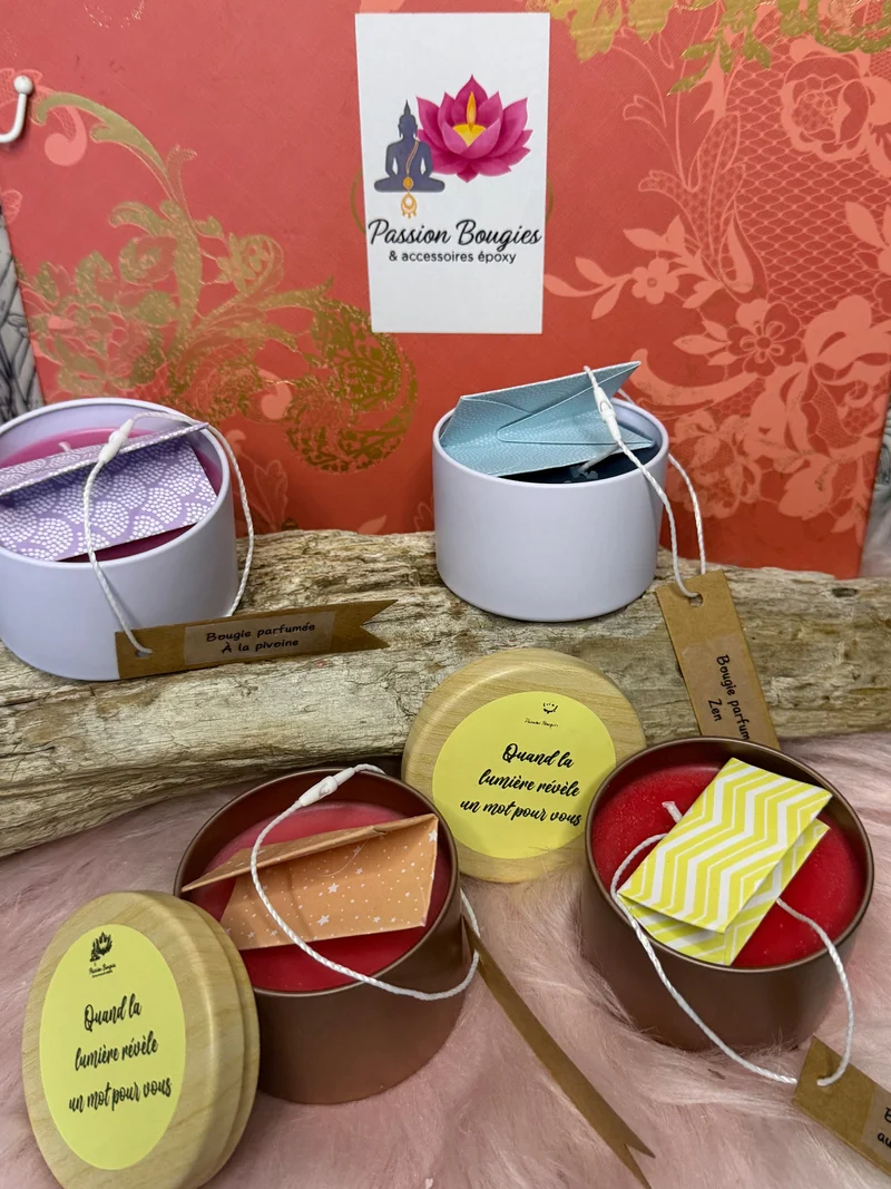 Pot métal - une pensée positive - 4oz à couvercle parfumé 🌿 boutique,SUN7