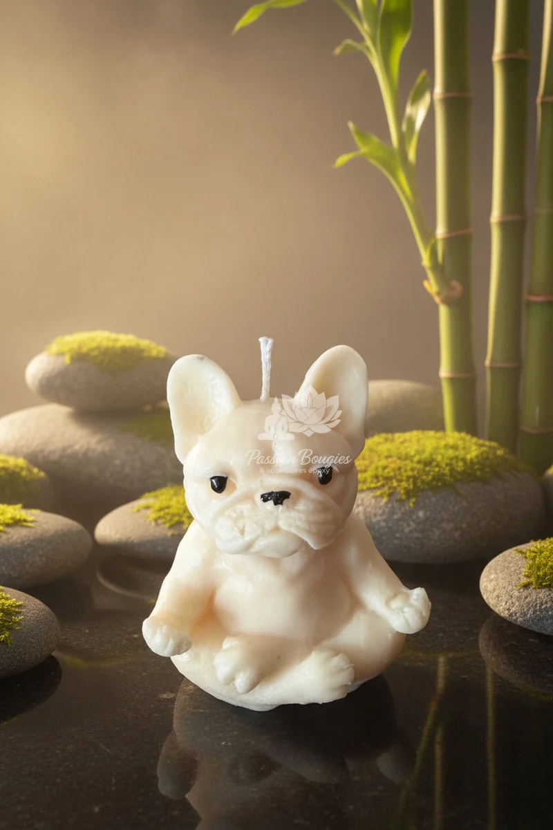 Bougie bouledogue zen