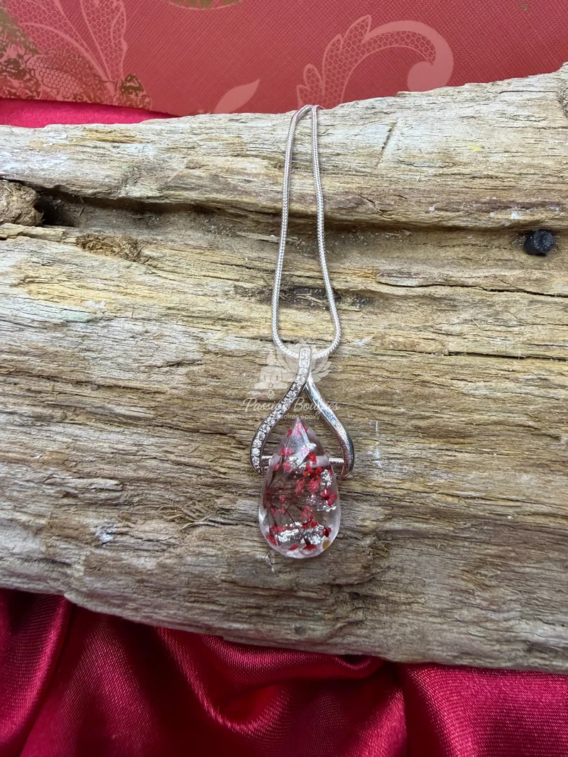 Parure «fleur de corail rouge »