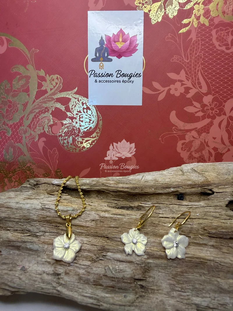 Parure «fleur »