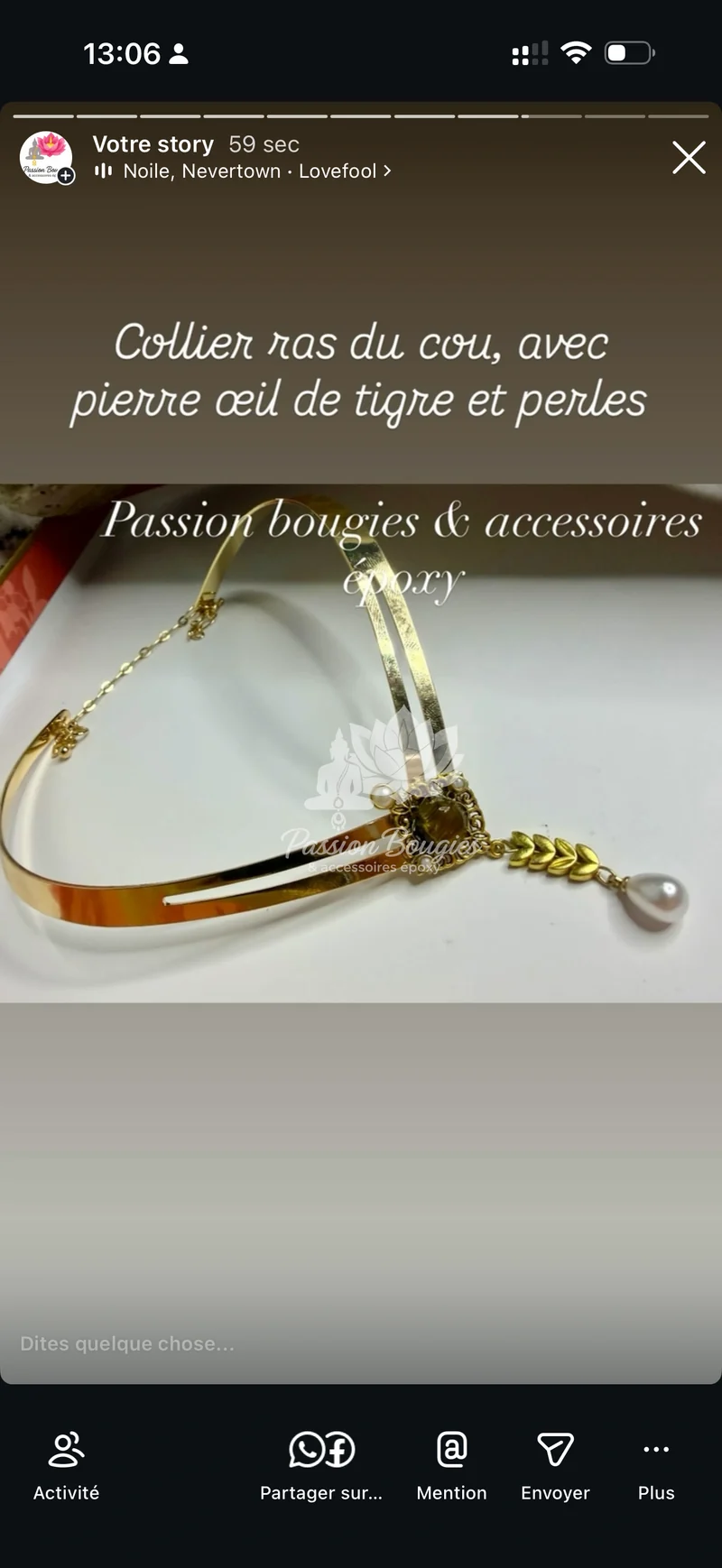 Collier « œil de tigre »