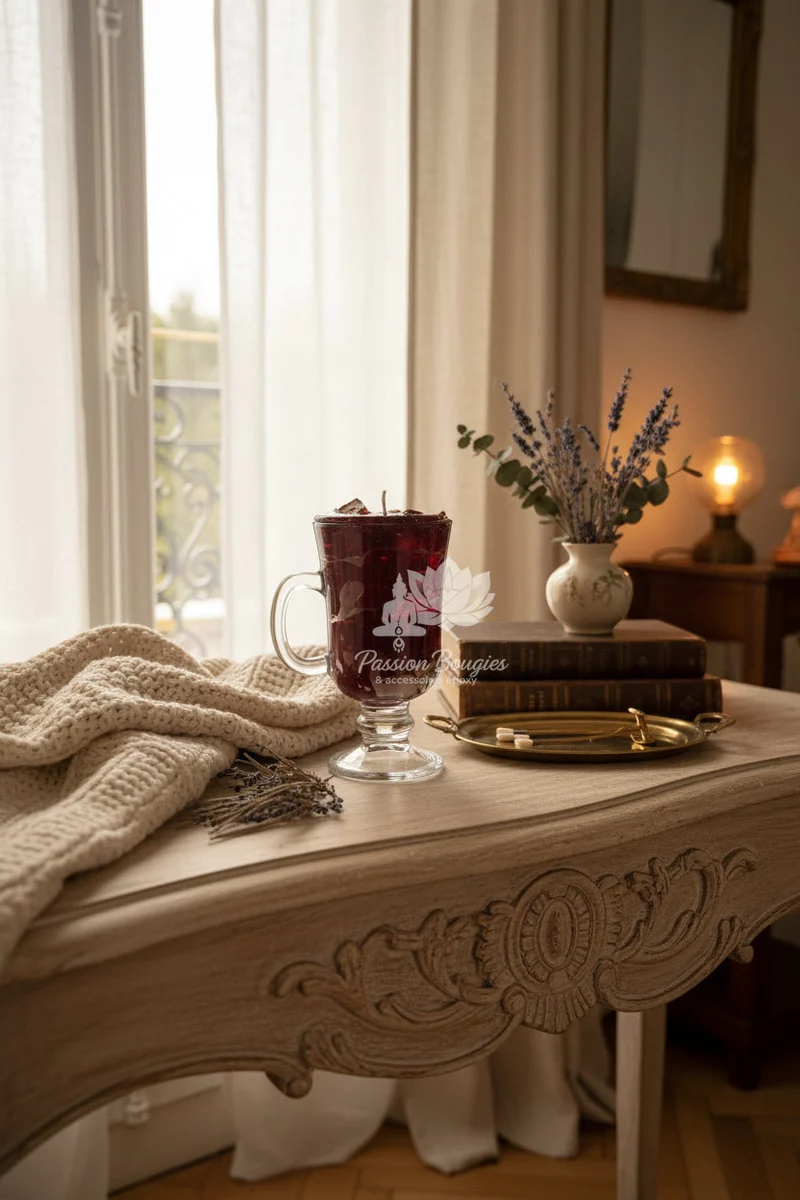 Verre boissons en bougie