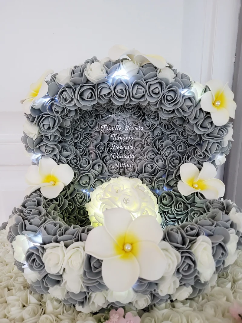 Coquille avec perle lumineuse