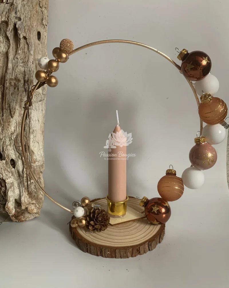 Composition bougie Noël