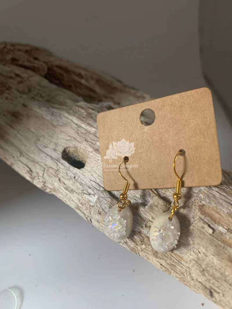 Boucles d’oreilles pendantes flocons de Noël