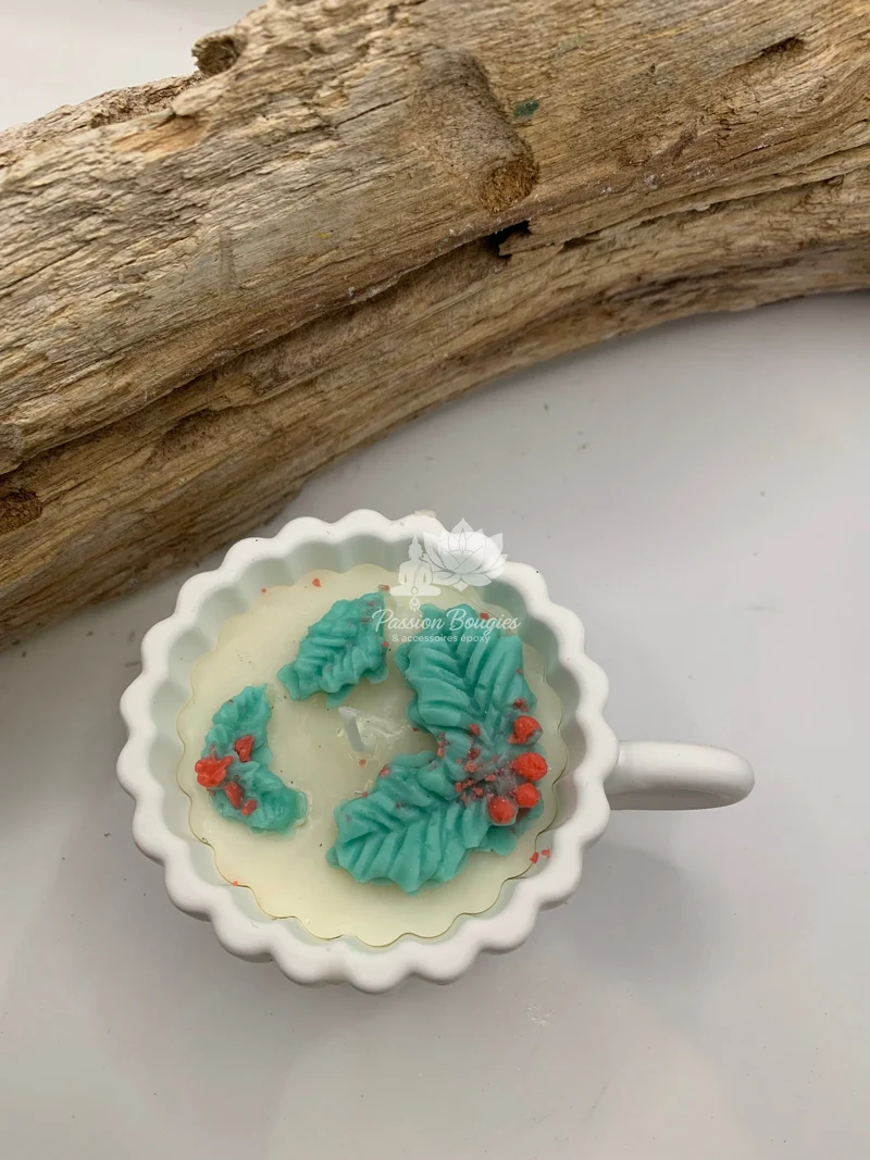 Bougie tasse décorative 🌿